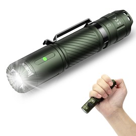 WUBEN C3 Linterna LED Recargable,Alta Potencia Portátil Lampara Luz de Flashlight con 6 Modos,IP68 Impermeable, para Camping, Senderismo, Montañismo, y Emergencia Iluminación
