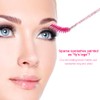 SWKJ 60 PCS Disposable Eyelash Brushes, Eyebrow Spoolies, Mascara Wands