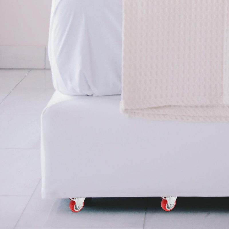 FUNOMOCYA 6pcs Rigid Hard Rubber Caster Wheels for Workbench and