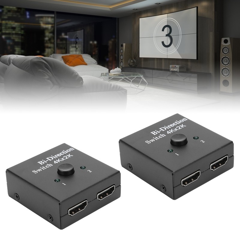 2Pcs HDMI BiDirection Switch Converter Switcher Splitter Hub HDCP 2x1
