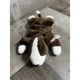 Ty Beanie Baby "Butch" the Bull Terrier Dog Plush Toy - 8.5 Inches