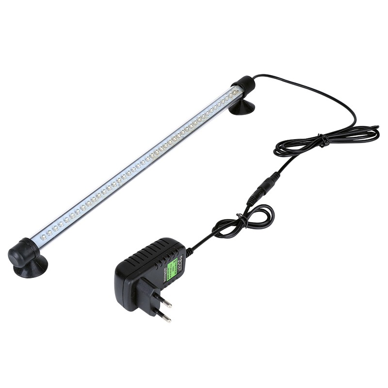 Aquarium Fish Tank 30 LEDs Light White Bar Submersible Waterproof
