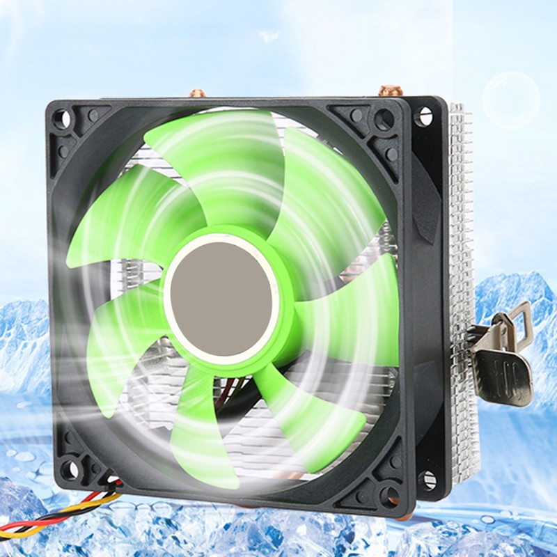 CPU Fan Desktop Computer Accessory Down Blow 2 Brass Pipe