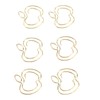 100pcs Fruit Paper Clips Cute Bookmark Pare Clips Portable Funny