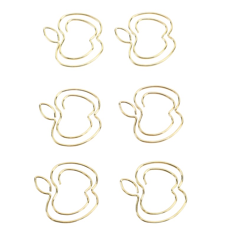 100pcs Fruit Paper Clips Cute Bookmark Pare Clips Portable Funny