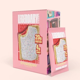 Legendary Foods Protein Pastry - Box of 10 - 20G Protein Per Snack - Box of 10: Strawberry