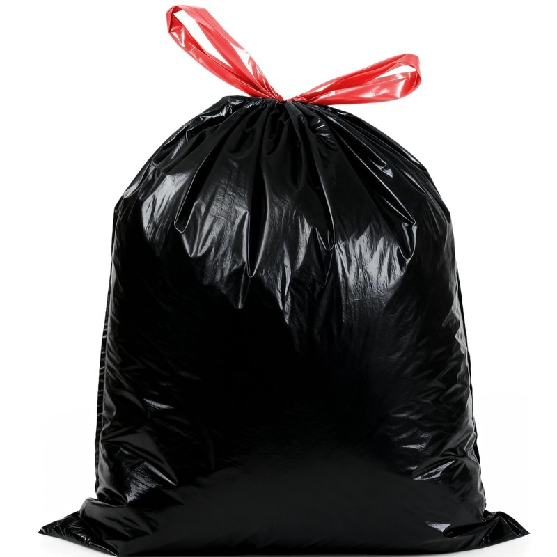 XUXRUS 2.6 Gallon Small Black Bathroom Trash Bags, 60 Count