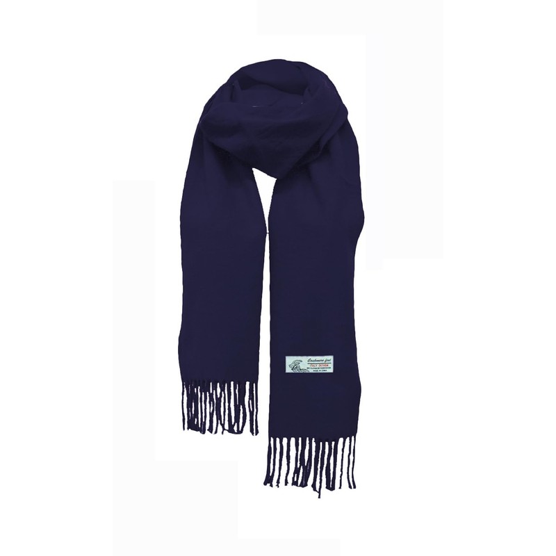 Glory Max - Bufanda unisex de invierno de color liso,