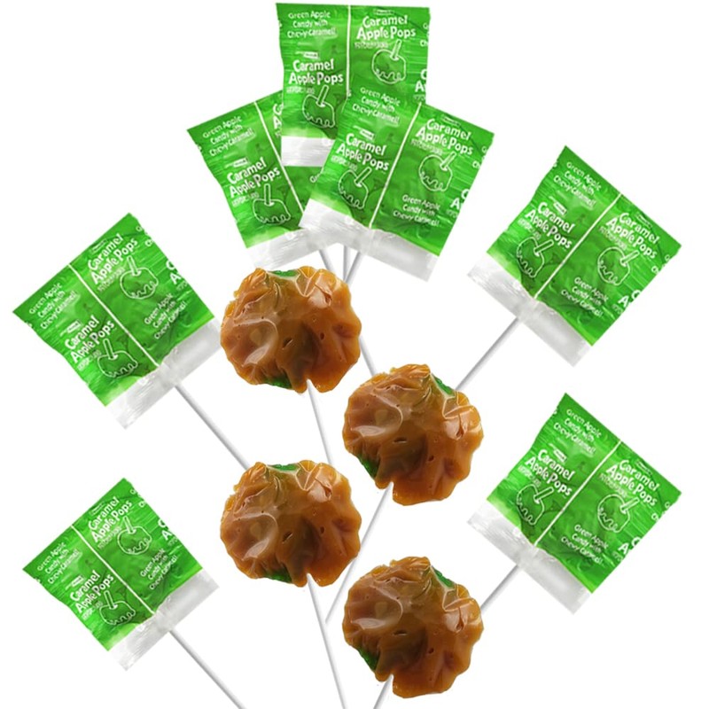 Fruidles Tootsie Caramel Apple Pops Lollipops Suckers, Kosher Certified Dairy,