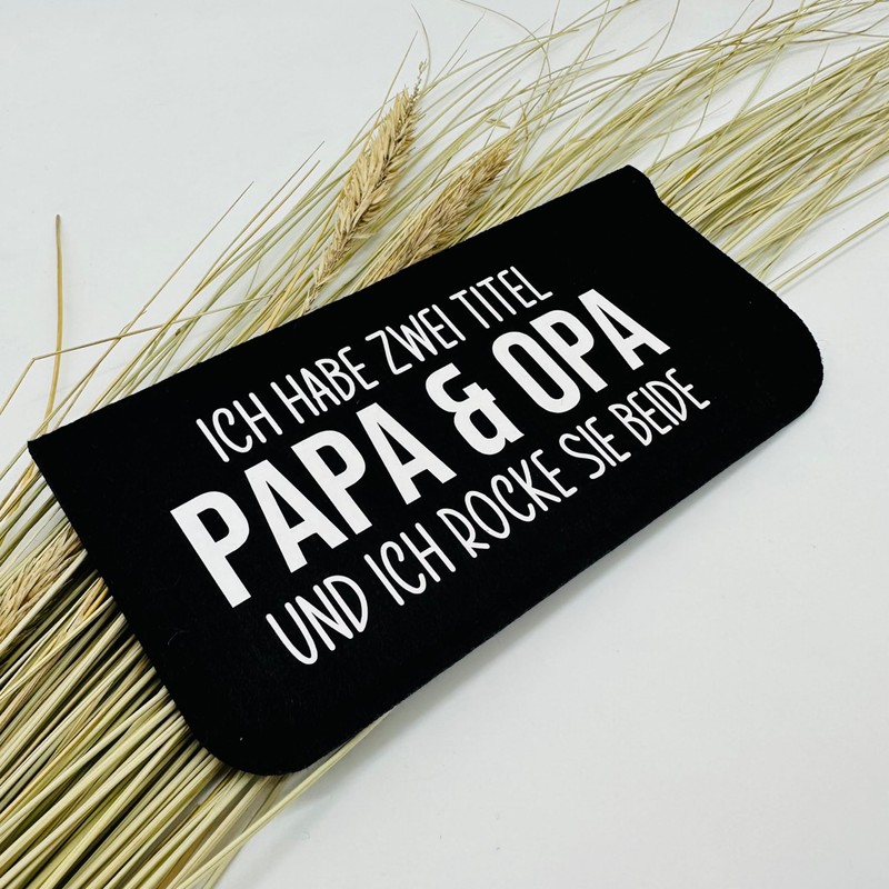 NeLi Glasses Case Grandpa Felt Gift Idea for Dad and