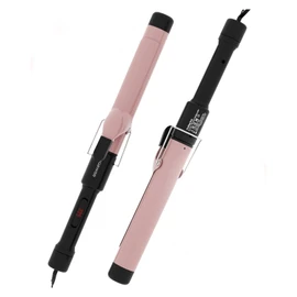 MEGAWISE Pro 1.25 Inch Ceramic Barrel Hair Curling Iron with 60s PTC Fast Heating, Anti-Scald Grip & Tip, Auto Shut Off, 360° Swivel Cord, 2 Clips & Heat-Resistant Glove Included