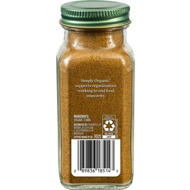 Simply Organic Ground Cumin Seed, 2.31 Ounce Glass Jar, Rich, Warm, Complex Earthy Spice Flavor, Certified Organic, Kosher