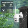 SURFOU 2K Security Camera Outdoor, 360° Pan-Tilt View, 3MP PTZ