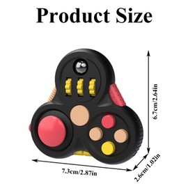 Anti-Stress Cube Toy, Pack of 3, Anti-Stress Cube, Fidget Toy, Cube, Anti-Stress Cube with 6 Sides Function for Children and Adults, Stress Relief for Nervousness