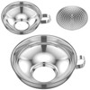 3 Pcs Canning Funnel with Strainer Stainless Steel Wide Mouth