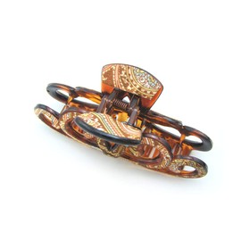 Meilliwish Elegant Beautiful Large Women's Ponytail Holder Hair Clip (D101) (Crown Brown)