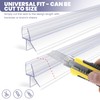 Frameless Shower Door Bottom Seal Strip for 3/8"(10mm) Thick Glass,