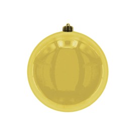 XXL Christmas Baubles For Outdoor Use, Frost-Proof and Weatherproof (Bauble Diameter 20 cm, Pack of 1, Gold)