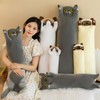 Mikytoper Cute Cat Plush Pillow - Long Cat Plush Stuffed