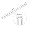 sourcing map Acrylic Pipe Clear Rigid Round Plastic Tube 10mm