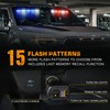 XRIDONSEN 34 inch Emergency Visor Police Lights 40 LED Red