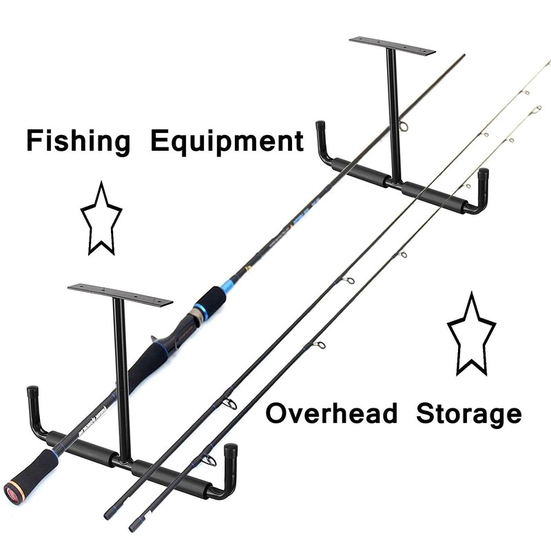 Overhead Garage Storage Hooks Rack Ceiling Mounted, Heavy Duty Utility