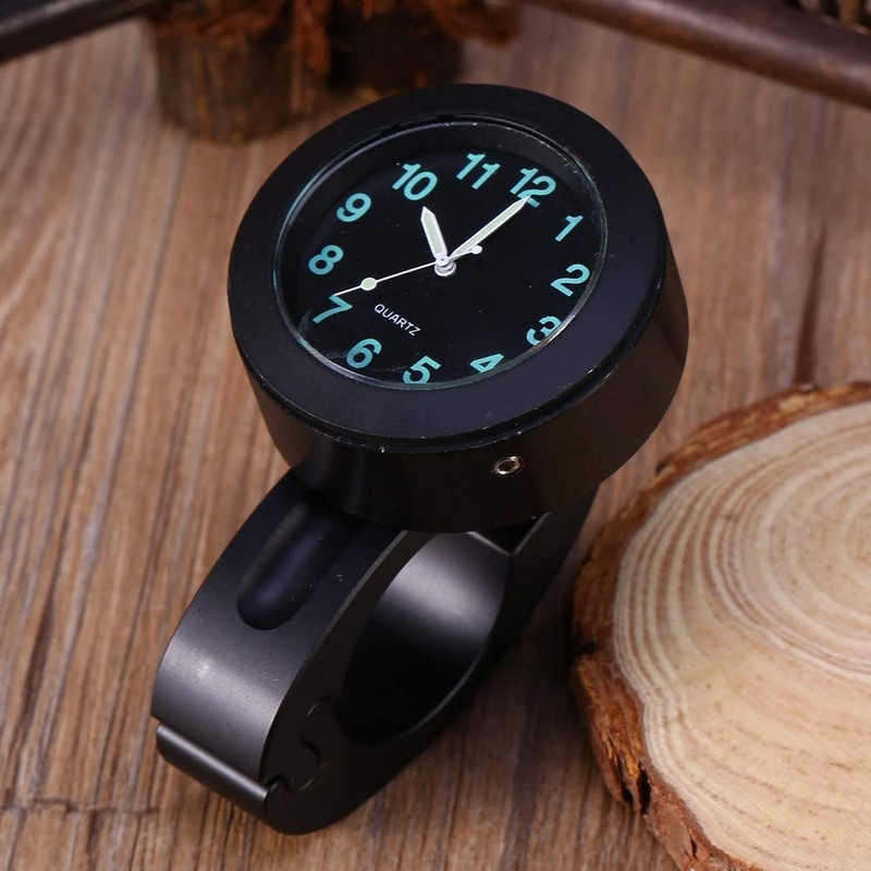 Universal Motorcycle Handlebar Watch, 7/8"-1" Waterproof Motorbike Handlebar Mount Clock