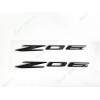 Corvette 2PCS Gloss Flash Black Side Z06 Emblem Badge For