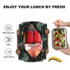 Joymee - Bolsa de almuerzo de gran capacidad, aislada, reutilizable,