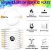 Gartful Clear Acrylic Discs - 6 inch, 10 Pieces Round