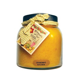 A Cheerful Giver - Grandma's Kitchen Papa Scented Glass Jar Candle (34oz) with Lid & True to Life Fragrance Made in USA