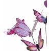 12 Garden Flying Butterfly Stake, Purple Decorative Garden Stakes