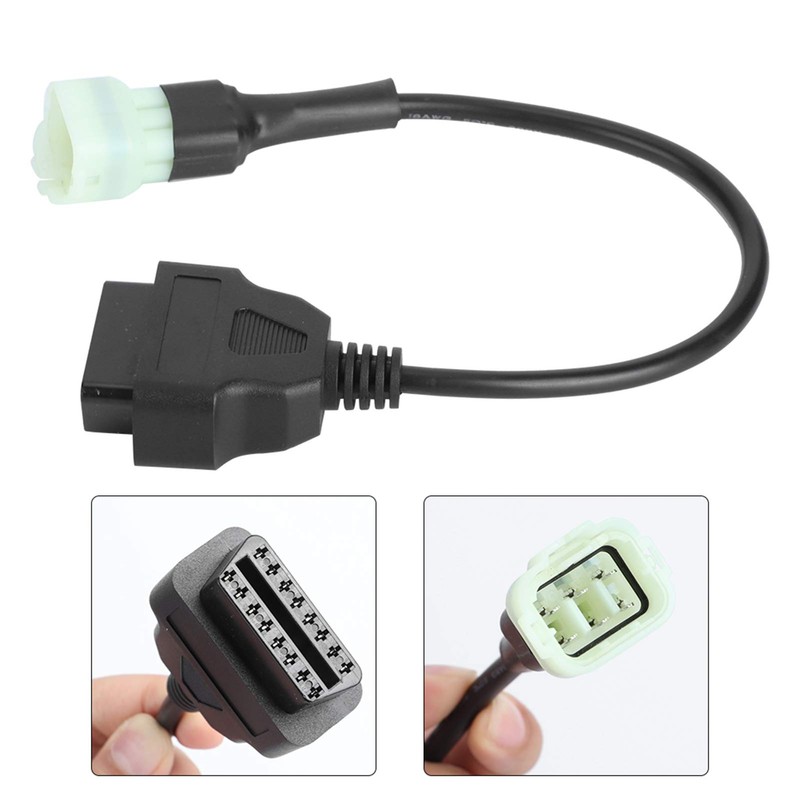 Diagnostic + 6 Pin to 16 Adapter Cable OBD2 Engine