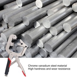 C Clamp Locking Pliers, Woodworking Welding Clamps 270° Rotation Chrome Vanadium Steel for Square Round Pipes for Wooden Cylinders