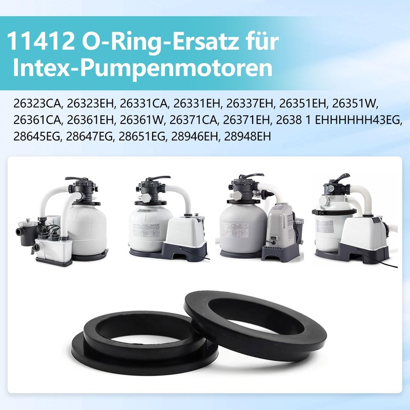 HAFRILY Pack of 5 Pool Seals Pool O-Rings Replacement Part