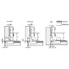 Hnfshop Dia 1.6"/40mm European Style Hydraulic Soft-close Half Overlay Hinge