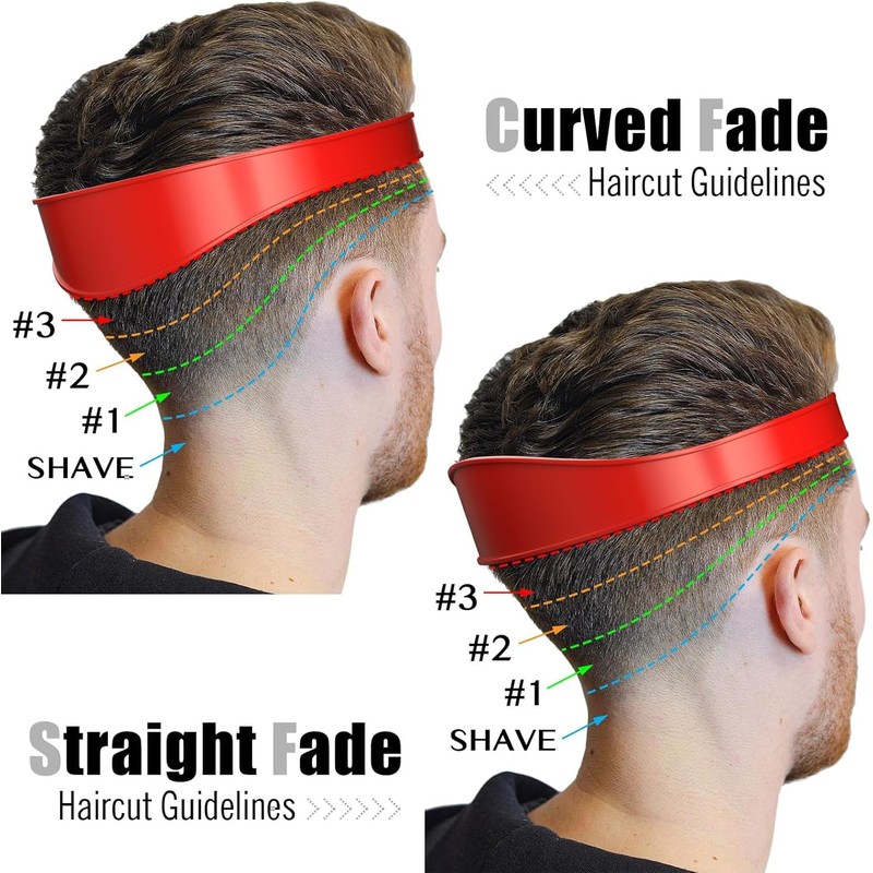 Adjustable Hair Trimming Guide and Neckline Shaving Template, Self Haircutting