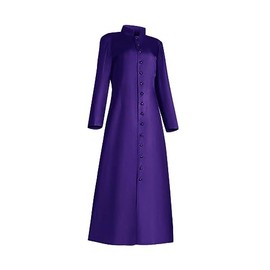 Church Robes for Ministers Women Men Pastors Robes White Red Black Clergy Cassock Unisex Priest Cloak(3XL,Purple)