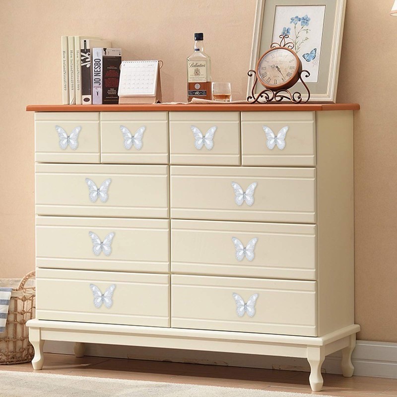 Mgoodoo Vintage Butterfly Cupboard Door Knobs Cabinet Handles Furniture Chest