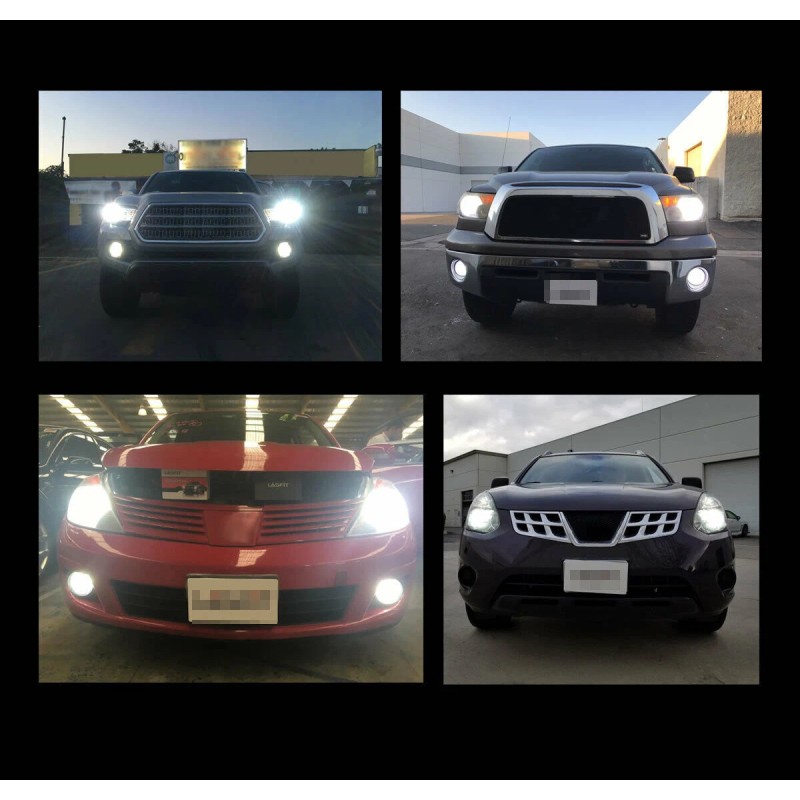SHENKENUO 2x 880 6000K Bright LED Fog Light 70W Kit