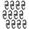 Light Plasticity Plastic S-Clip fasteners Carabiner Snap Hooks,for Camping and