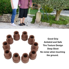 Walking Cane Tip Kit, 10Pcs Slip Proof Walking Cane Foot Rubber Accessory Set Ki Lking Cane Foot Rubber Accessory Set Kit Walking Cane Tip 19mm Universal Crutch Tip for Replacement