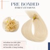 MY-LADY Platinum Blonde Keratin Bond Hair Extensions U Tip Pre