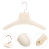 Ciieeo Wide Shoulder Hanger 15.15 Inch Plastic Coat Hanger with