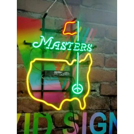 Queen Sense 20"x16" Masters Tournament Golf Neon Sign Light Man Cave Bar Pub Beer Gift Neon Lamp A120MTGL