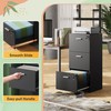 DEVAISE 3 Drawer File Cabinet with Lock, Vertical Wood Filing