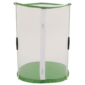 Cylindrical Butterfly and Insect Observation Cage Transparent Mesh Habitat Cage for Ornamental Plants