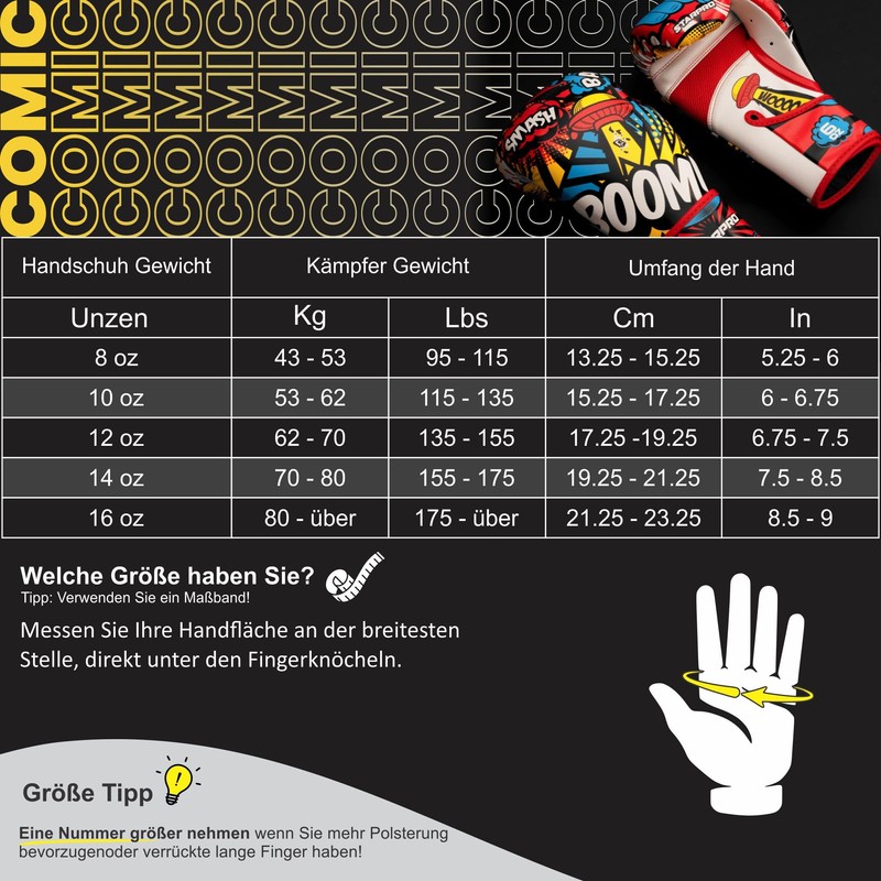 Starpro Children's Boxing Gloves | Boxing Gloves in Comic Design