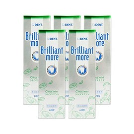 Lion Dent Brilliant More (Citrus Mint) 3.2 oz (90 g) x 5 Piece Set