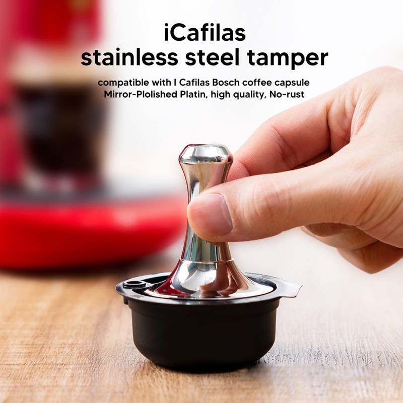 51mm Stainless Steel Coffee Tamper Ergonomic Easy to Clean Heavy